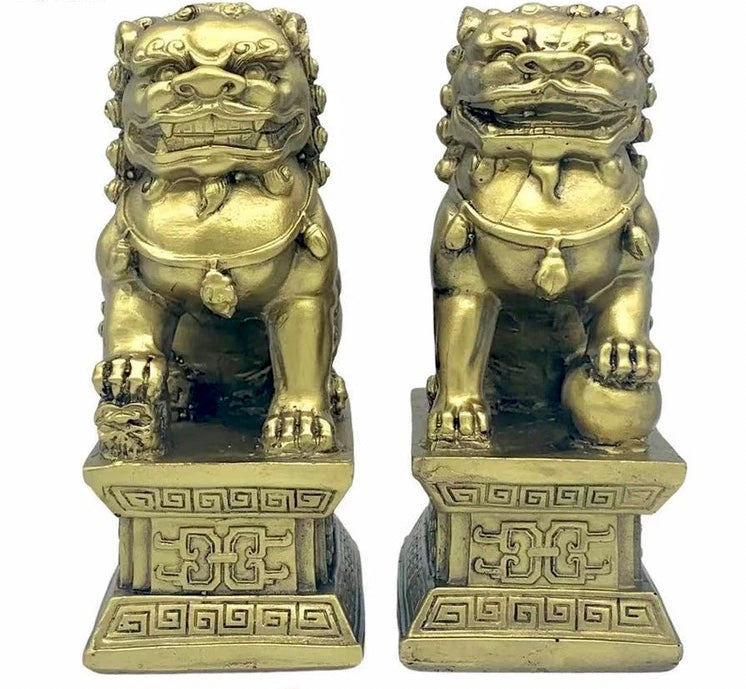 Lucky Charm Fu Dogs Bronze（ 1 Pair )