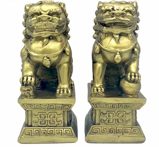 Lucky Charm Fu Dogs Bronze（ 1 Pair )